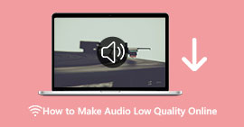 Rendi l'audio di bassa qualità online