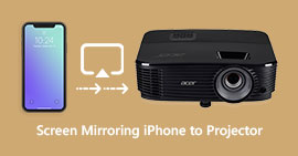 Spiegel iPhone iPad naar projector