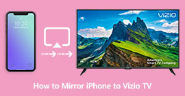 Przesyłaj kopię lustrzaną iPhone'a do telewizora Vizio