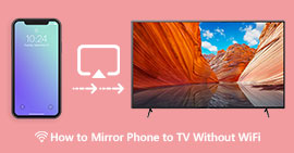 Specchio telefono su TV senza Wi-Fi