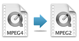 MPEG4 to MPEG2