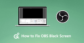 Исправить черный экран OBS