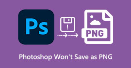 Photoshop nie zapisuje się jako PNG