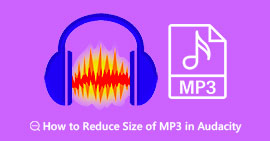 Уменьшить размер MP3 Audacity