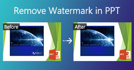 Watermerk verwijderen in PPT