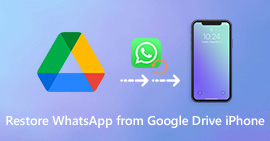 Gjenopprett WhatsApp fra Google Drive til iPhone