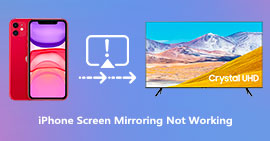 Nefunkční zrcadlení obrazovky iPhone