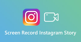 Запись экрана Instagram Story