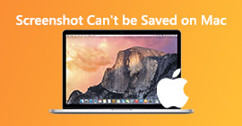 Skærmbillede kan ikke gemmes på Mac
