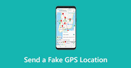 Invia una posizione GPS falsa