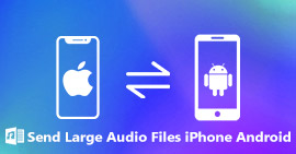 Odesílání velkých zvukových souborů z iPhone do Androidu