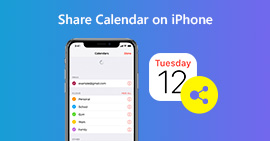 Del kalendere og begivenheder på iPhone