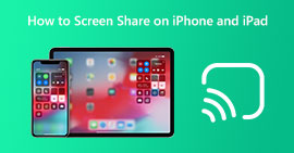 Sdílejte obrazovku iPhone iPad