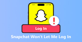 Snapchat ei anna minun kirjautua sisään