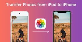 Zet foto's over van iPod naar iPhone