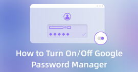 Slå Google Password Manager til/fra