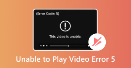 Kan ikke afspille video Fejl 5