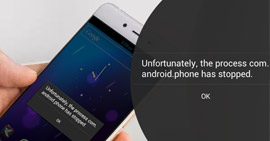 Opravit proces Com Android Telefon se zastavil