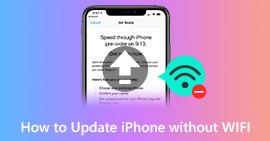 Opdater iOS uden WiFi