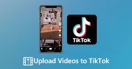 Загрузить видео в TikTok