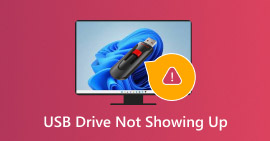USB 드라이브가 표시되지 않음