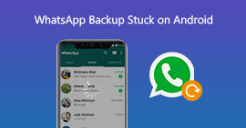 WhatsApp-back-up zit vast op Android