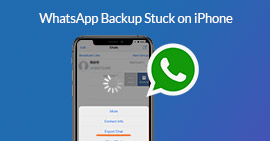 Whatsapp-back-up zit vast op de iPhone