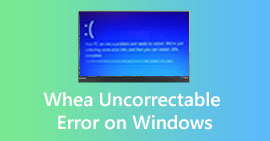 Korjaa WHEA_UNCORRECTABLE_ERROR