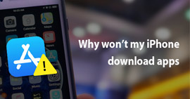 Proč nebude moje aplikace pro stahování iPhone