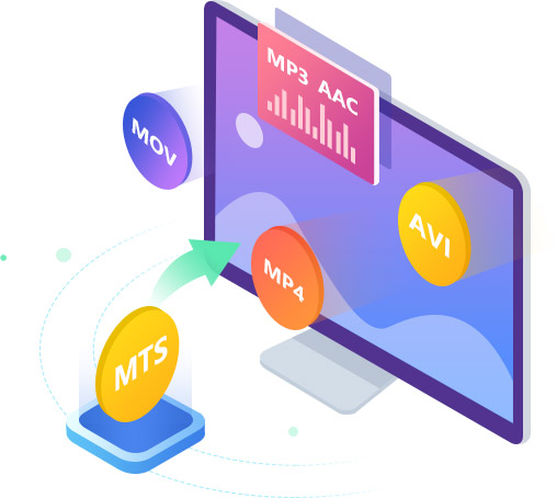 Converti MTS in qualsiasi formato