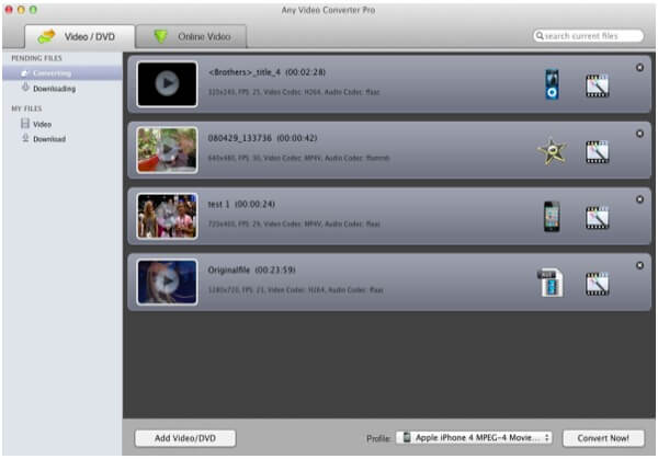 Jakýkoli Video Converter pro Mac