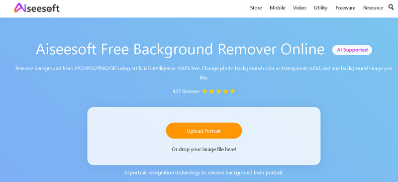Online Background Remove Interface