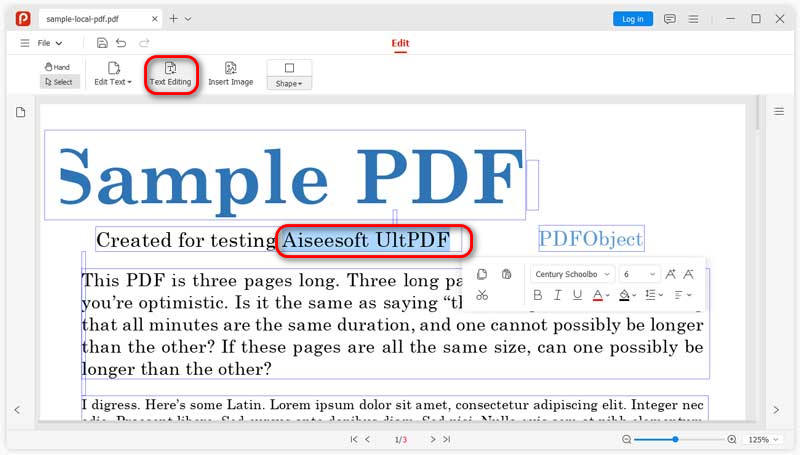Add Text tp PDF