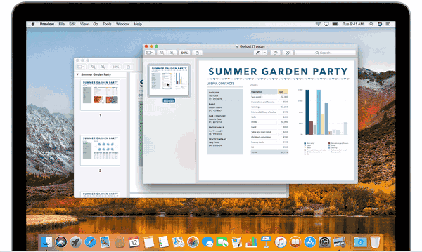 Merge PDF files on Mac