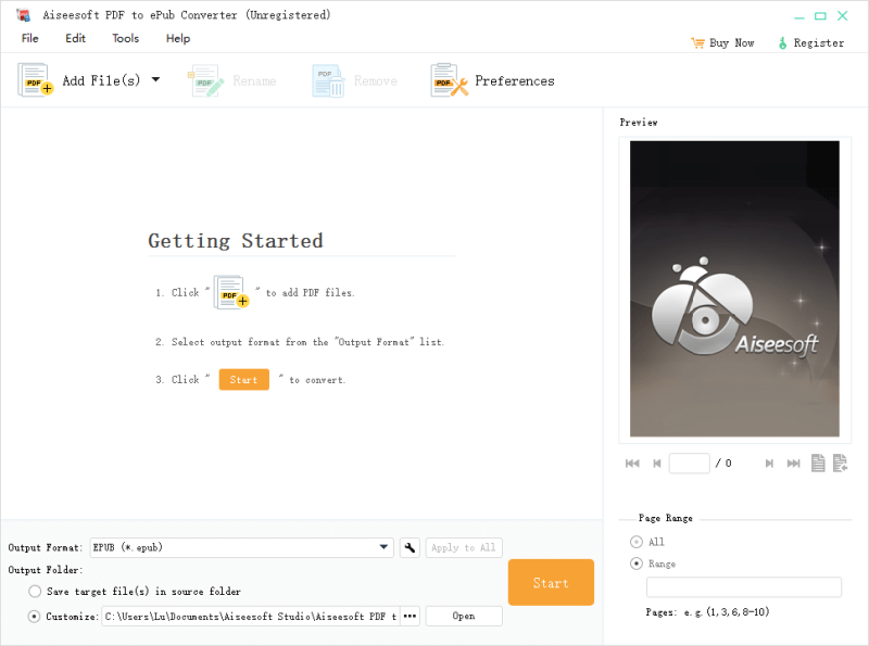 Aiseesoft PDF to ePub Converter 3.3.28 full