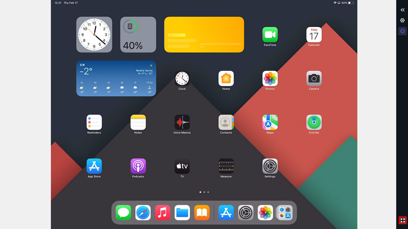 Screen Mirror iPad a schermo intero PC