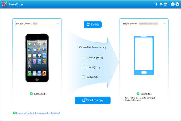 Anslut iPhone och Android-telefon