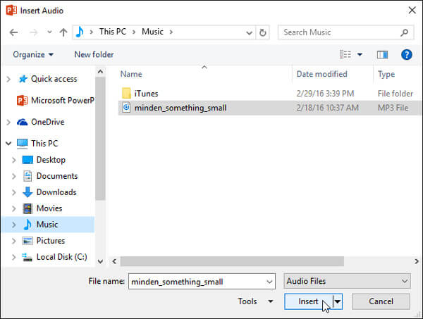Add Music to PowerPoint 2016