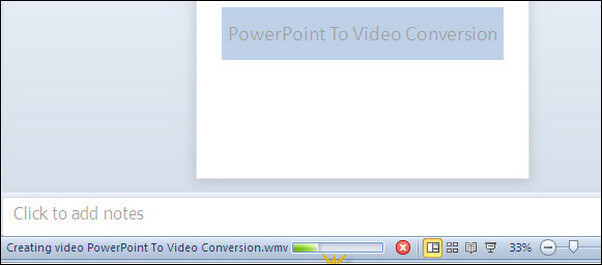 Save PowerPoint File as Video