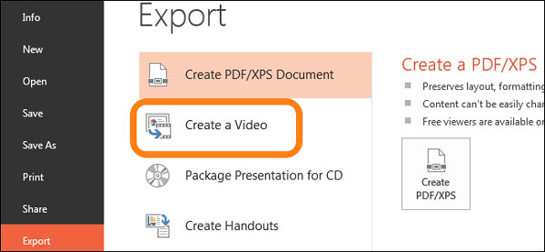 Export PowerPoint