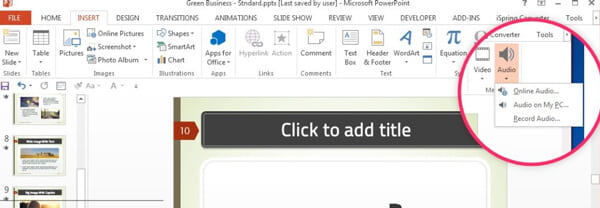 Add Music to PowerPoint 2010