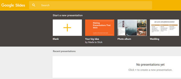 PowerPoint-video online - Google Slides