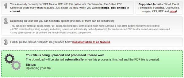 Convert PPT to PDF File