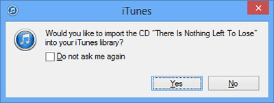 Import CD Prompt