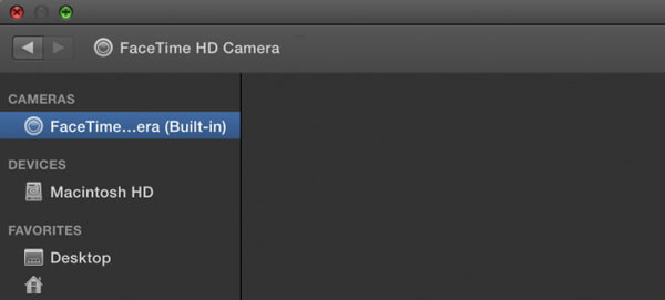 iMovie Built-in Camera