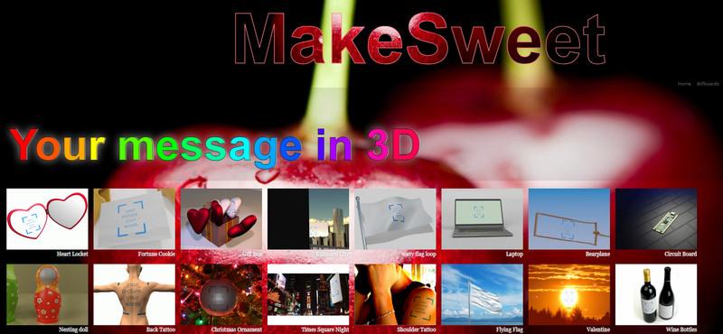 MakeSweet: Create pictures and animations in 3D