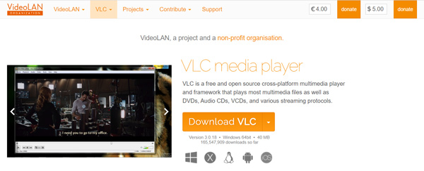 Download del lettore multimediale VLC