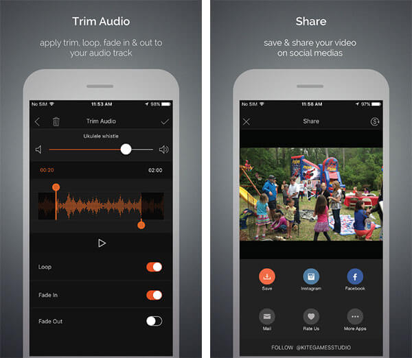 How to add audio to videos on iphone