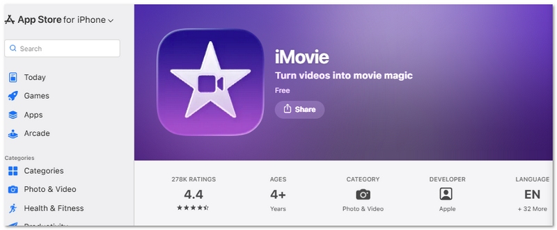 Imovie Editing Video App