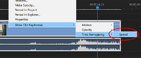 Adobe premiere zamanını yeniden eşlemeyi etkinleştir